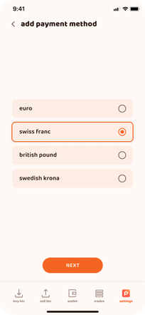 You’ll see the option to choose which currency you want to use in your next payment method