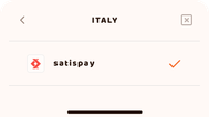 Italië (Satispay)