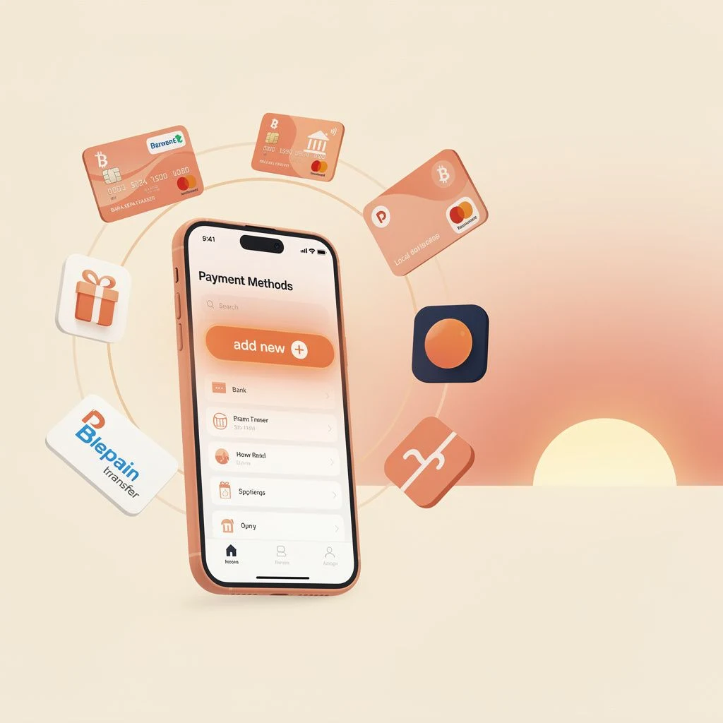Wie man eine neue Zahlungsmethode in der Peach-App hinzufügt