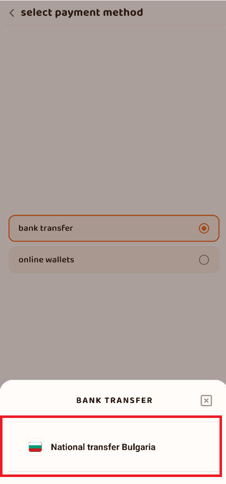 Now we go in settings to upload a payment method!